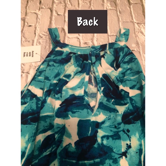 Ricki’s High Neck White, Turquoise, Green Tank Top US L - Picture 6 of 8